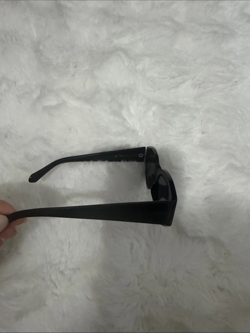 Karen Walker Black Cat-Eye Sunglasses